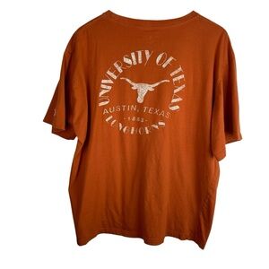 Champion | Univ of Texas Longhorns Orange Double Sided Graphic Tee Shirt